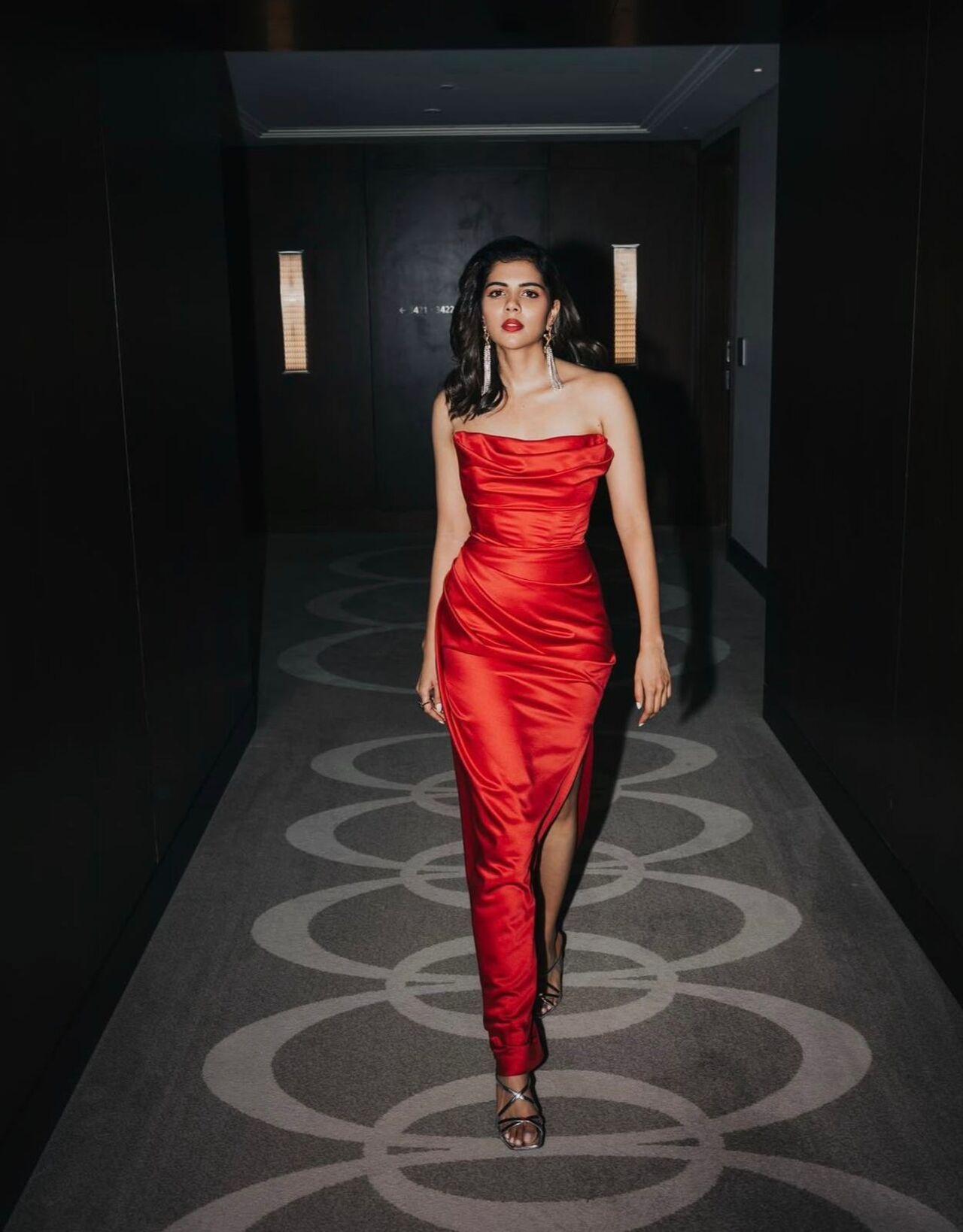 Graceful and refined, Kalyani leans into the timeless appeal of red. Her style highlights the romantic and elegant side of the colour, keeping it classic and sophisticated.